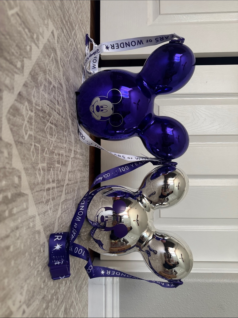 Disney Metallic Purple & Silver Mickey popcorn bucket